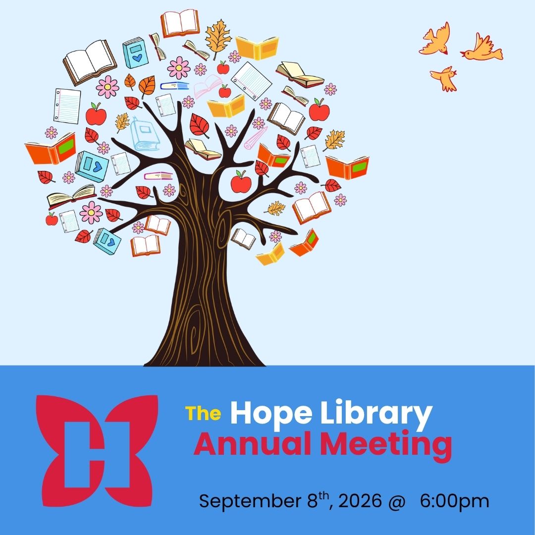 The Hope Library Annual Meeting Flier
